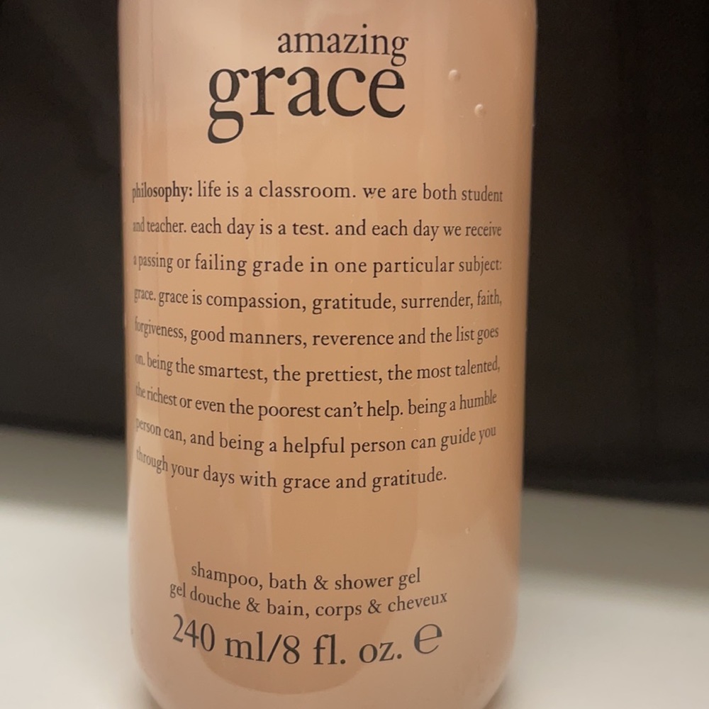 NEW Philosophy Amazing Grace shampoo, bath & shower gel 8 oz. - Picture 2 of 4